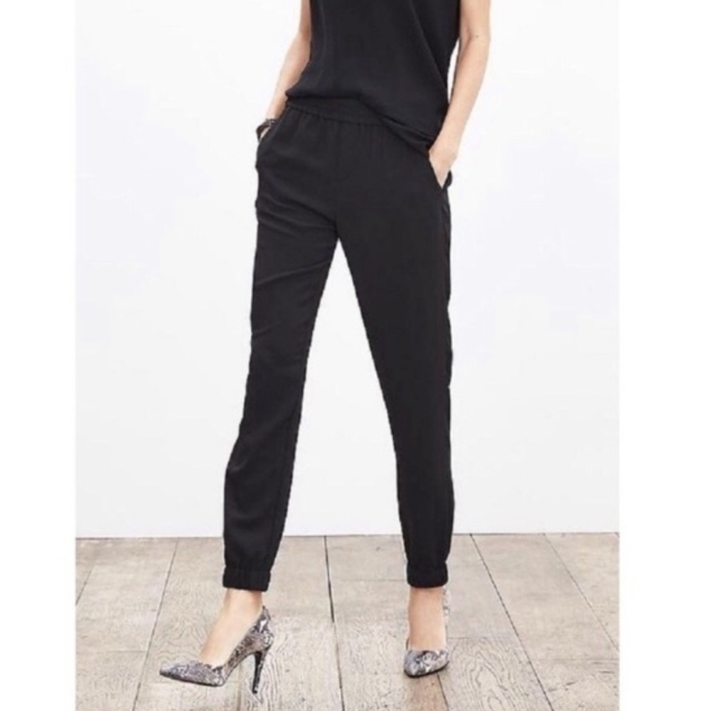 Black Silky Banana Republic Joggers
